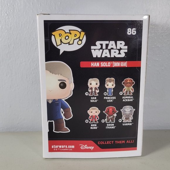 Funko Pop Star Wars 86 Han Solo Snow Gear Loot Crate Exclusive Rare Retired - Picture 5 of 7